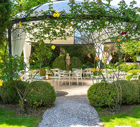 Gazebo nel giardino di Villa Amistà